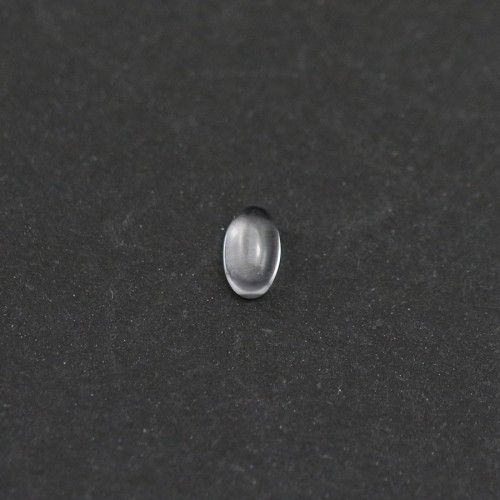 Cabujón de cristal de roca, forma ovalada, 3x5mm x 4pcs