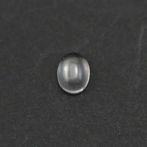 Cabochon di cristallo di rocca, forma ovale, 6x8 mm x 4 pezzi