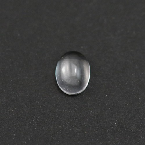 Cabochon di cristallo di rocca, forma ovale, 7x9 mm x 4 pezzi