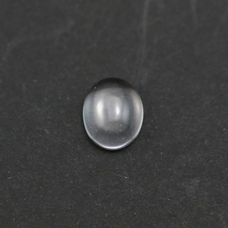 Cabochon cristal de roche ovale 8x10mm x 4pcs