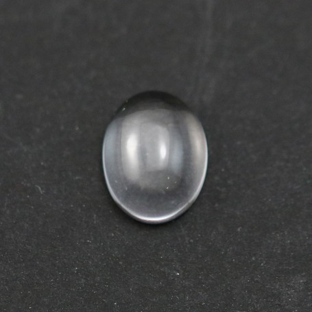 Cabochon cristal de roche ovale 10x12mm x 2pcs