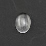 Cabochon cristal de roche oval 10x14mm x 2pcs