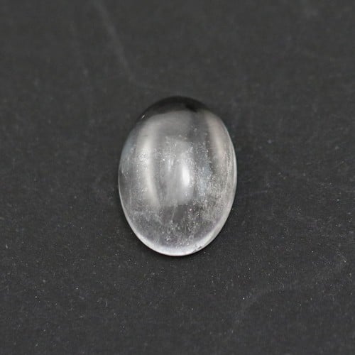 Cabochon cristal de roche oval 10*14mm x 2pcs