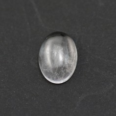 Cabochon of crystal rock, in oval-shaped, 10*14mm x 2pcs