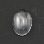 Cabochon cristal de roche ovale 13x18mm x 1pc
