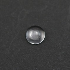 Cabochon de cristal de roche, de forme ronde, 8mm x 4pcs