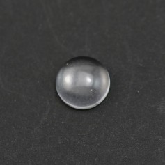 Cabochon de cristal de roche rond 10mm x 2pcs