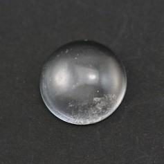 Cabochon de cristal de roche ronde 16mm x 2pcs