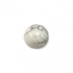 Howlite cabochon, in round shape, 8mm x 4pcs