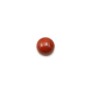 Red jasper cabochon, in round shape, 6mm x 4 pcs