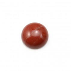 Cabujón de jaspe rojo, forma redonda, 12mm x 2pcs