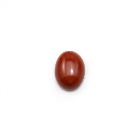 Cabochon de jaspe rouge, de forme ovale, 6 * 8mm x 4pcs