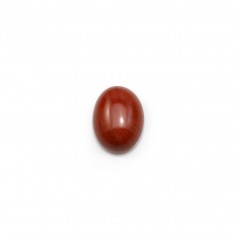 Cabochon jaspe vermelho, forma oval, 6 * 8mm x 4pcs
