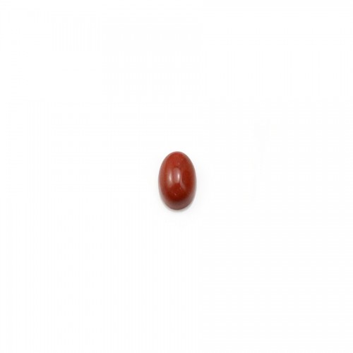 Roter Jaspis Cabochon, ovale Form, 3 * 5mm x 4pcs