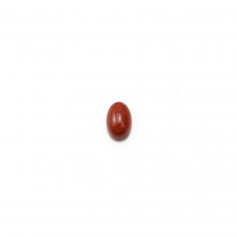 Diaspro rosso cabochon, forma ovale, 3 * 5 mm x 4 pezzi