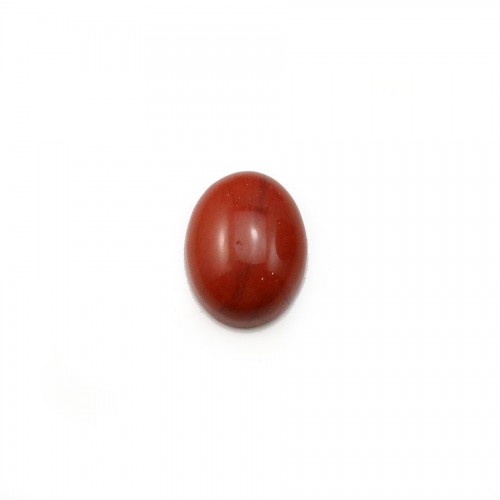 Roter Jaspis Cabochon, ovale Form, 7 * 9mm x 4pcs