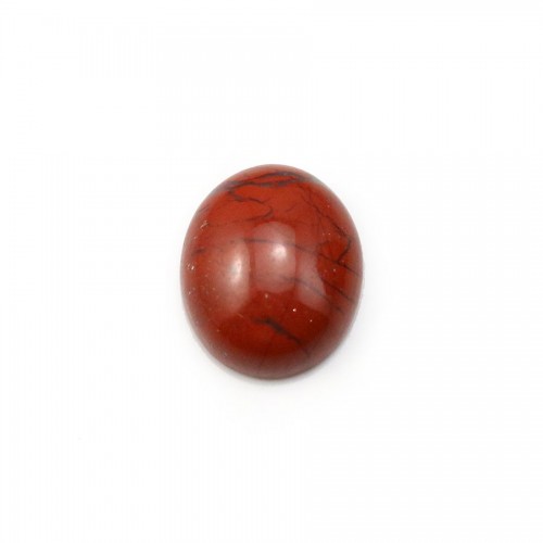 Diaspro rosso cabochon, forma ovale, 10 * 12 mm x 4 pezzi