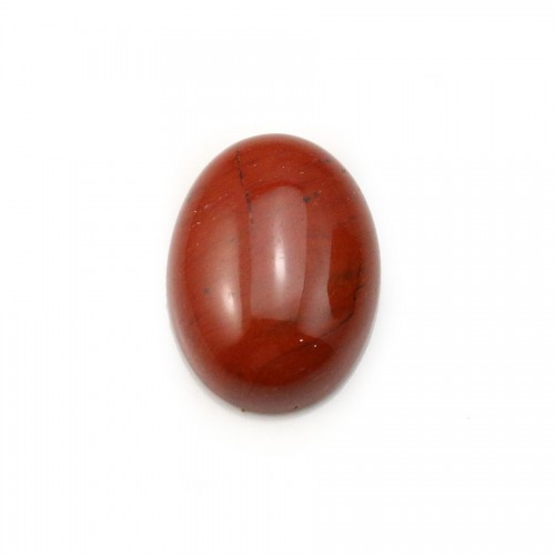 Cabochon of red jasper, in oval shape, 12 * 16mm x 2 pcs