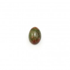 Unakite cabochon, in oval shaped, 5 * 7mm x 4 pcs