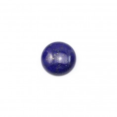 Cabochon de lapis-lazuli rond 8mm x 1pc