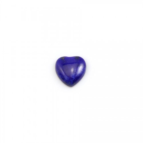 Lapis-lazuli cabochon, heart shape 8mm x 2pcs