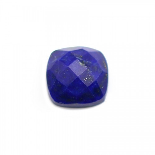 Cabochon lapis lazuli faceta quadrada 10mm x 1pc