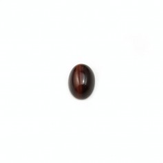 Cabujón ojo de buey, forma ovalada, 5x7mm x 4pcs
