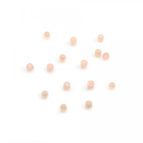 Cabochon of sunstone, in oval shape, 3*5mm x 2pcs