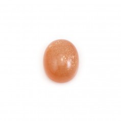 Cabochon of sunstone, in oval shape 8*10mm x 1pc