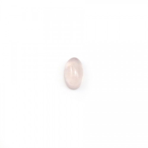 Cabujón de cuarzo rosa, forma ovalada, 3 * 5mm x 4pcs