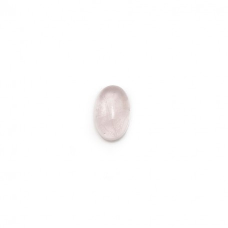 Cabochon of pink quartz, in oval shaped, 4 * 6mm x 4pcs