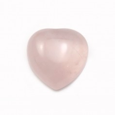 Cabochon de quartzo rosa, em forma de coração, 12mm x 4pcs