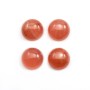 Pink rhodochrosite cabochon, in round shape, in size of 9mm x 1pc