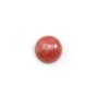 Pink rhodochrosite cabochon, in round shape, in size of 11mm x 1pc