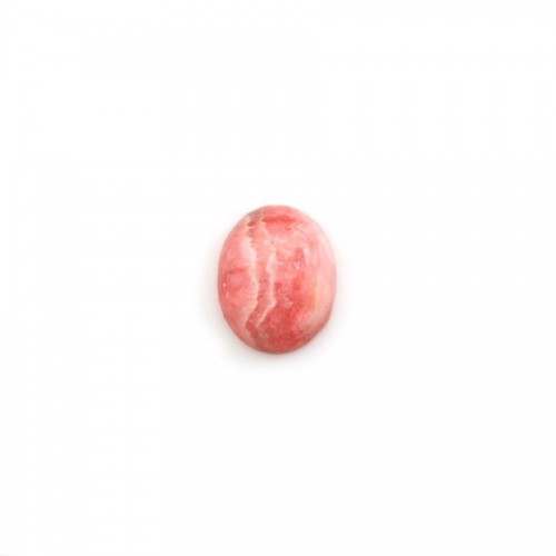 Cabochon de rhodochrosite rose, de forme ovale, et de taille 8*10mm x 1pc