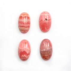 Cabochon di rodocrosite rosa, forma ovale, dimensioni 9x15mm x 1pc