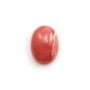 Pink rhodochrosite cabochon, in oval shape, in size of 11x15mm x 1pc