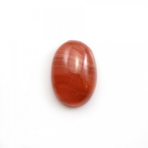 Cabochon de rhodochrosite de forme ovale 11x16mm x 1pc