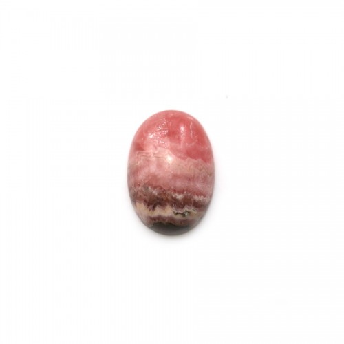 Cabochon rodochrosite rosa, forma oval, tamanho 12x17mm x 1pc