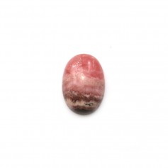 Cabochon di rodocrosite rosa, forma ovale, dimensioni 12x17mm x 1pc
