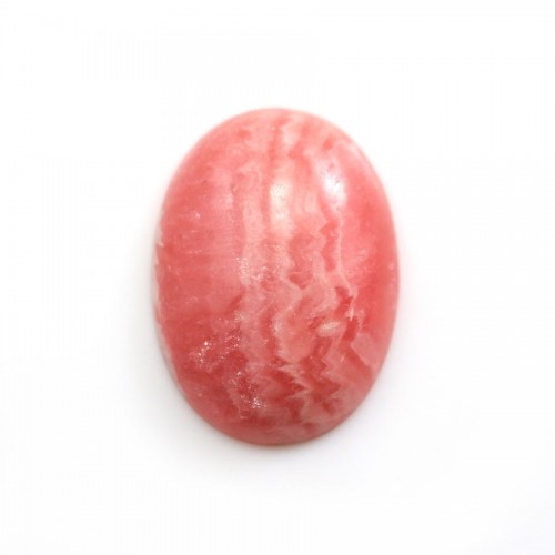 Pink rhodochrosite cabochon, in oval shape, in size of 16*22mm X 1pc