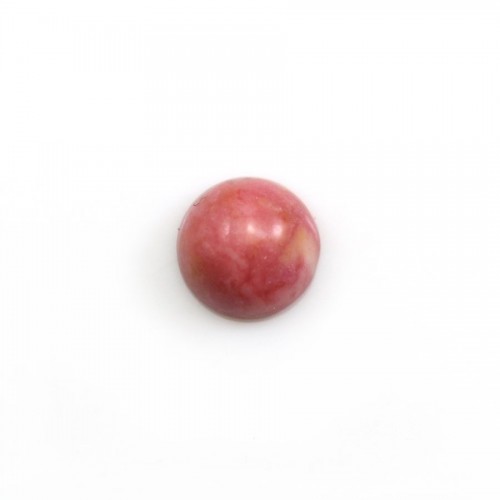Pink rhodochrosite cabochon in oval shape, in size of 15*18mm x 1pcs