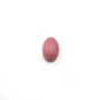 Cabochon de rhodonite rose, de forme ovale, et de taille 4x6mm x 6pcs