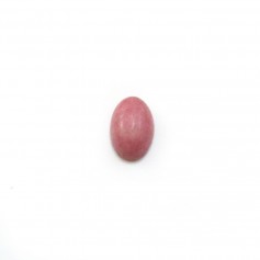 Rodonita rosa oval cabujón 4x6mm x 4pcs