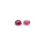 Ruby Cabochon "raspberry", in round shape x 1pc