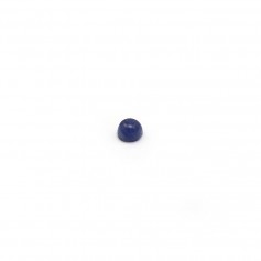 Cabochon sodalite azul, forma redonda, 2,2mm x 4pcs