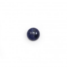 Cabochon de sodalite bleu, de forme ronde, 6mm x 5pcs