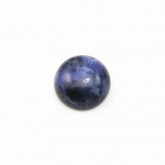Cabochon di sodalite blu, forma rotonda, 10 mm x 4 pezzi