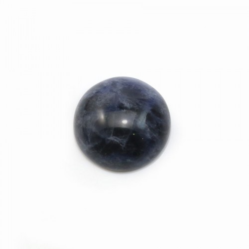Cabujón de sodalita azul, forma redonda, 12mm x 2pcs