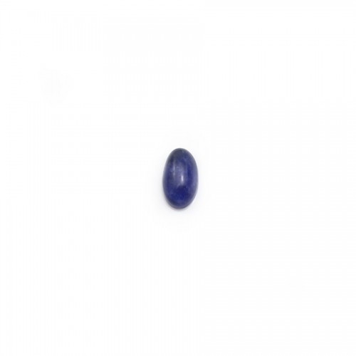 Cabochon of sodalite, in oval shape, 3 * 5mm x 4 pcs